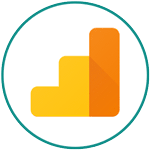 Free Marketing Tools - Google Analytics logo in circle
