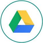 Free Marketing Tools - Google Drive logo in circle