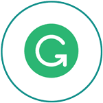 Free Marketing Tools - Grammarly logo in circle