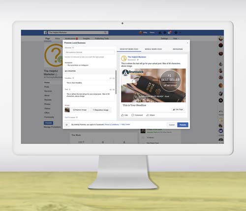 Facebook Advertising Ad Design Mockup