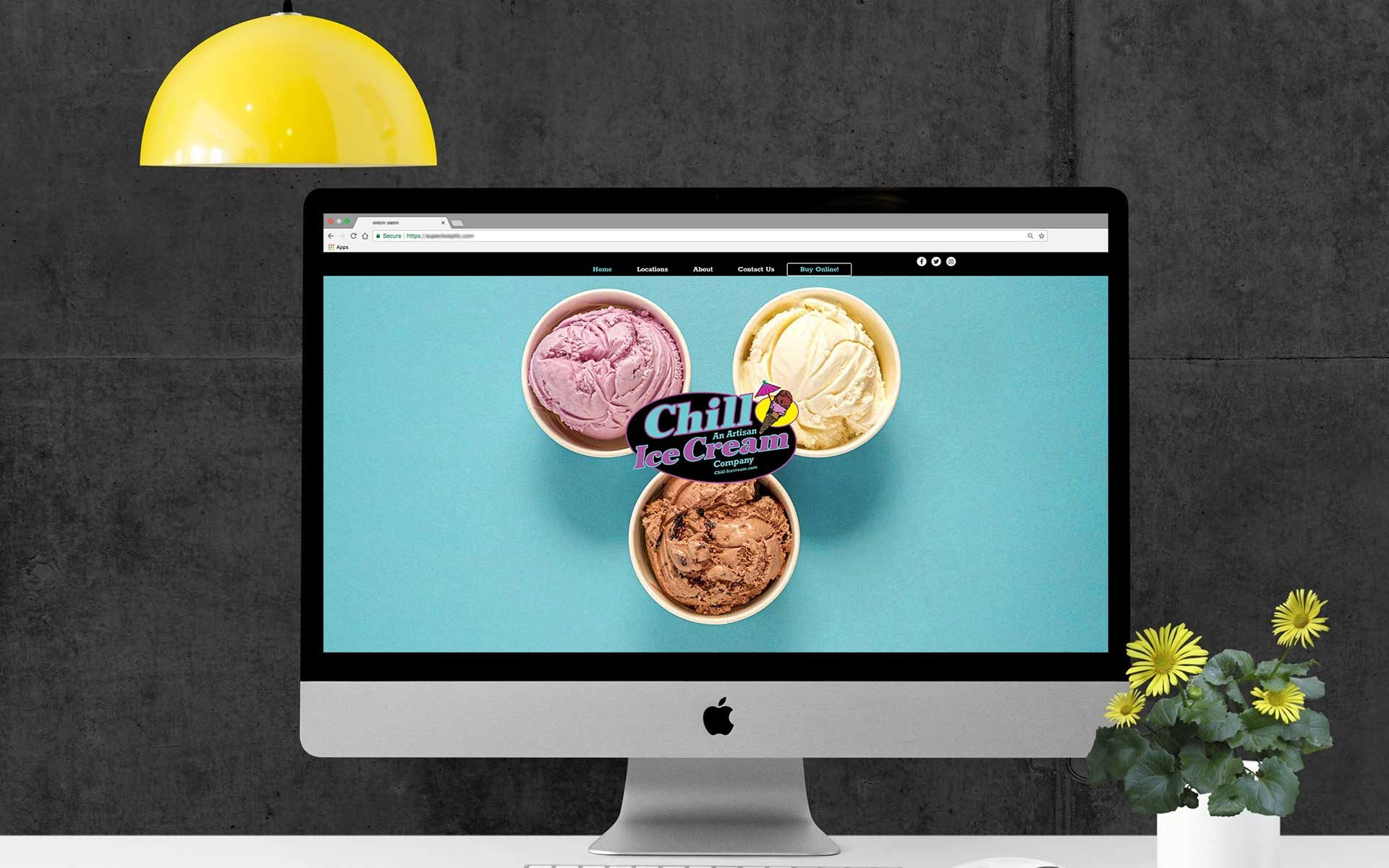 chill-icecream.com website redesign
