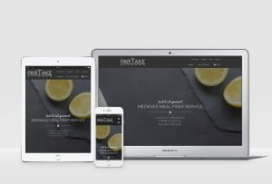 Website Design for ParTake Kitchen Meal Prep restaurant